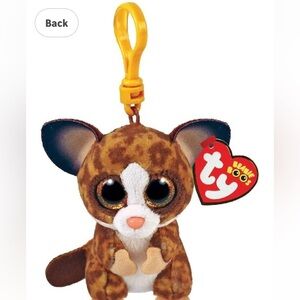 Ty Beanie Boos Binky Bush Baby Keychain